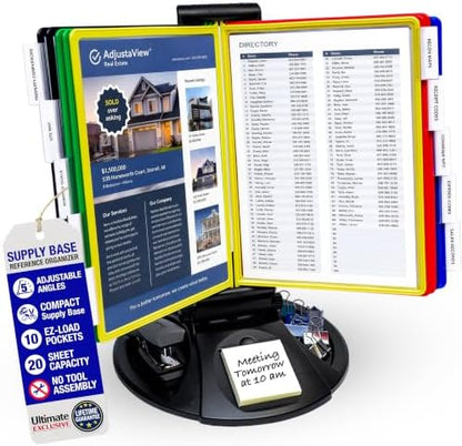 Ultimate Office AdjustaView Supply Base Desk Reference Display