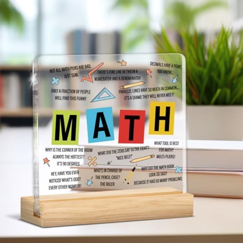 Math Teacher Gifts for Women Men, Gifts for Math Teacher Thank You