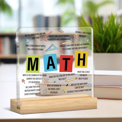 Math Teacher Gifts for Women Men, Gifts for Math Teacher Thank You