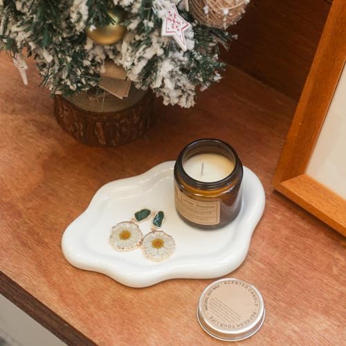 CCINPPY Ceramic Cloud Jewelry Tray Trinket Dish Key Bowl Nightstand