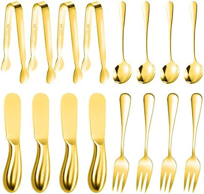 Cheese Butter Spreader Knives Set Charcuterie Accessories 16 Pieces