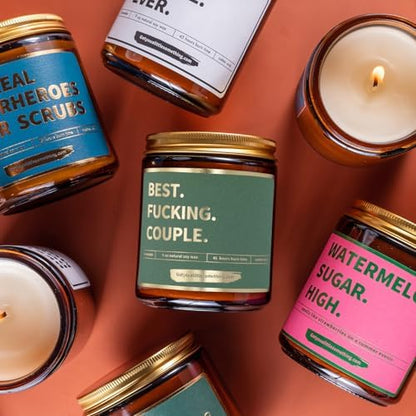 Funny Candle for Couples Anniversary, Wedding Engagement, Housewarming