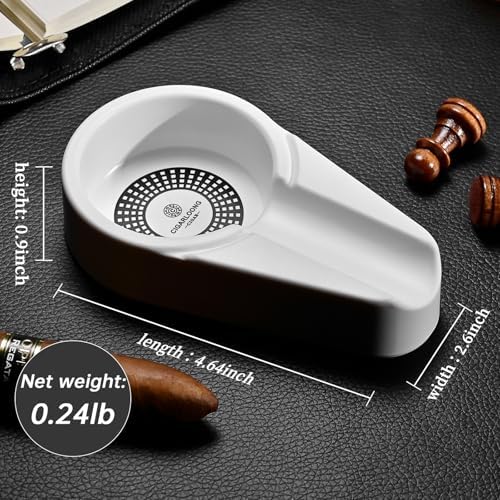 Portable Cigar Ashtray Cigarette Ash Tray for Indoor and Outdoor