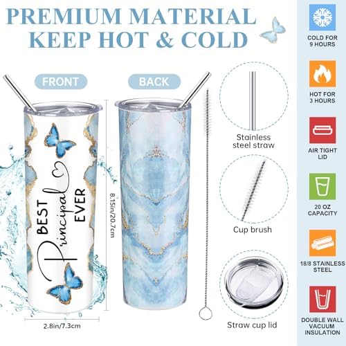 Domensi 6 Pcs School Principal Thank You Gift for Birthday, Christmas