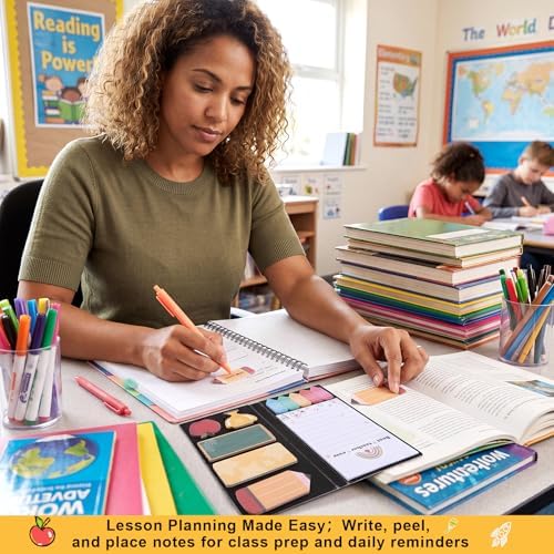 BESARME Teacher Sticky Notes Set with 2 Pens Teacher Supplies