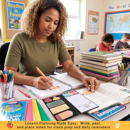 BESARME Teacher Sticky Notes Set with 2 Pens Teacher Supplies