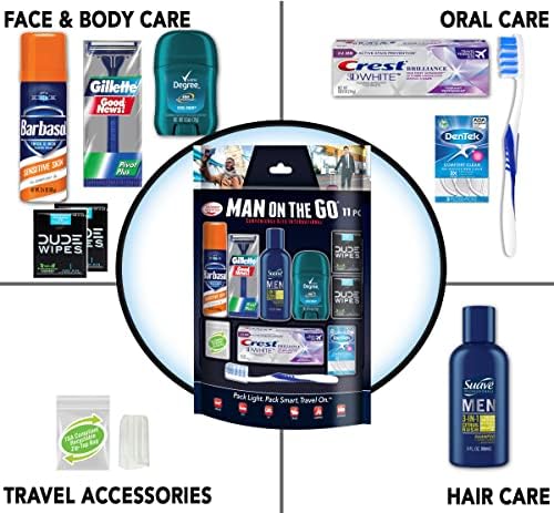Convenience Kits International Men’s 11 Piece Kit with Oral Care and