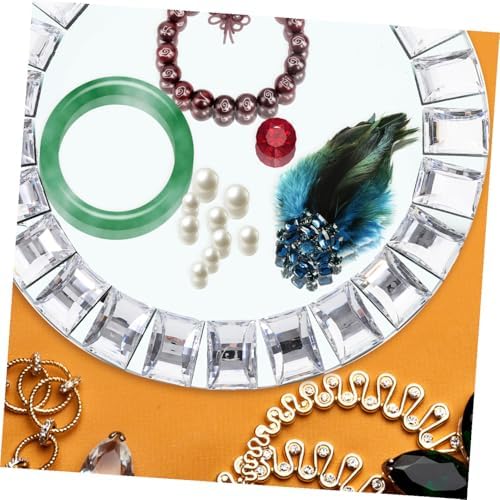 Glass Jewelry Tray round Decorative Ring Dish for Rings