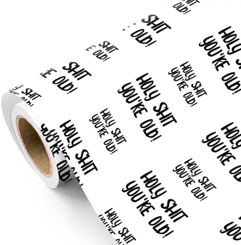 WRAPAHOLIC Funny Birthday Wrapping Paper Roll - Mini Roll - 17 Inch ×