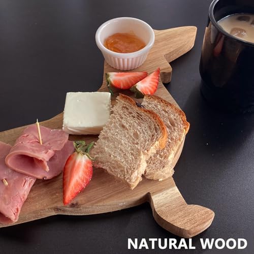 Small Wood Charcuterie Cheese Board, Set of 2 Dachshund Dog Shaped