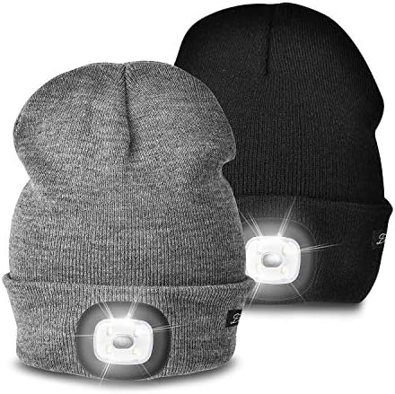 Etsfmoa Unisex Beanie with The Light, Gifts for Men Dad Father Winter