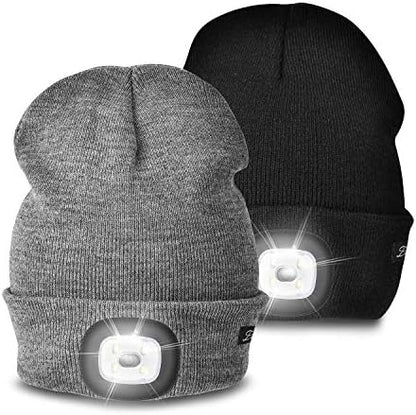 Etsfmoa Unisex Beanie with The Light, Gifts for Men Dad Father Winter