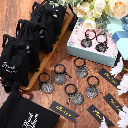 Yinkin 36 Pcs Employee Appreciation Gifts Thank You Keychain