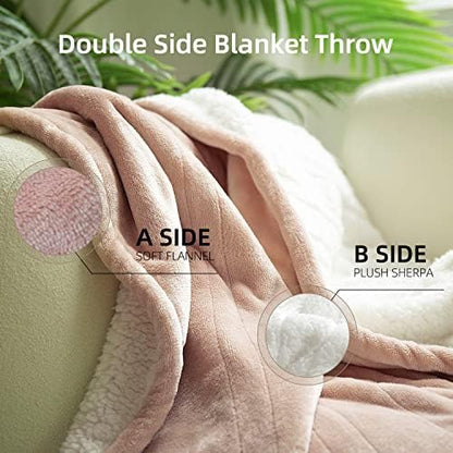 GOTCOZY Heated Blanket-Soft Plush Electric Blanket 50"X60"(Rose Dust)