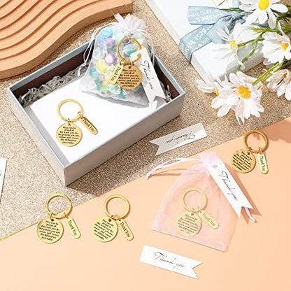 Yinkin 36 Pcs Employee Appreciation Thank You Keychains Gifts Bulk