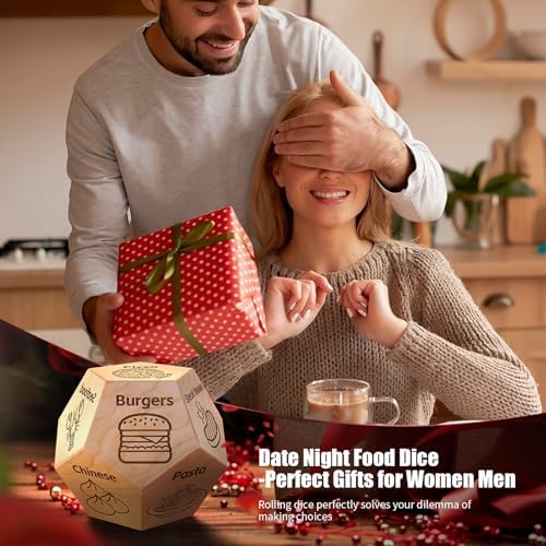 Food Dice, Stocking Stuffers for Men Women, Christmas Anniversary