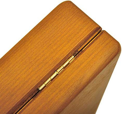 Oirlv Solid Wood Jewelry Box, Ring Earrings Organizer Tray with Lid