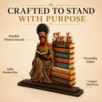 African American Christian Gifts for Women, Black Girl Bible Desk
