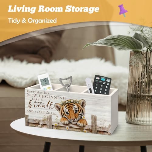 Motivational Tiger Pen Holder Organizer for Desk Accessories