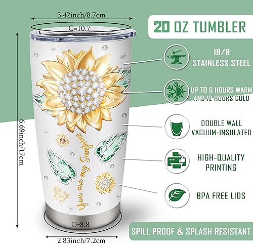 Muilzon Daughter Gift from Mom/Dad Tumblers 20oz - Gifts for Daughter