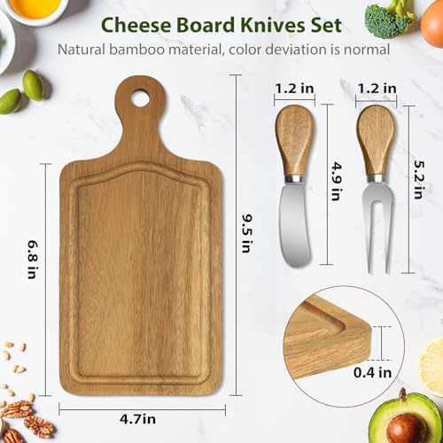 6 Sets Bridal Shower Game Prizes, Mini Charcuterie Boards, Acacia