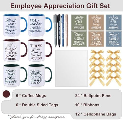 Baderke Employee Appreciation Gifts, 6 Set, Blue Green Brown, Classic