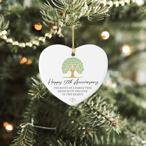 50th Anniversary Marriage Gifts for Couple Ornament Keepsake Sign