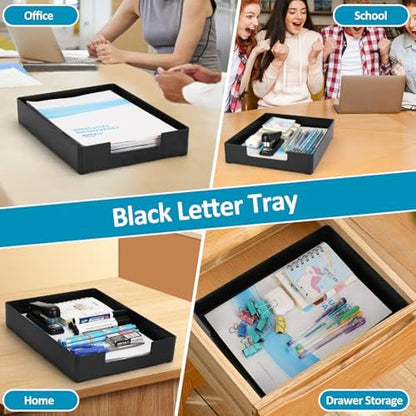 Letter Tray, Desk Organizer Tray, A4 Plastic Paper Tray Organizer for