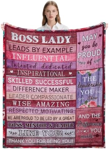 Boss Gifts for Women Soft Flannel Blanket Inspirational Gifts