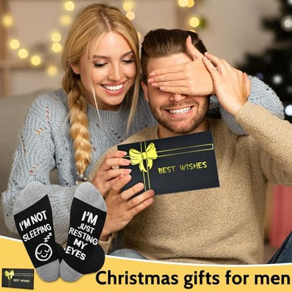 Funny Socks Gifts for Men, Christmas Stocking Stuffers for Dad Husband