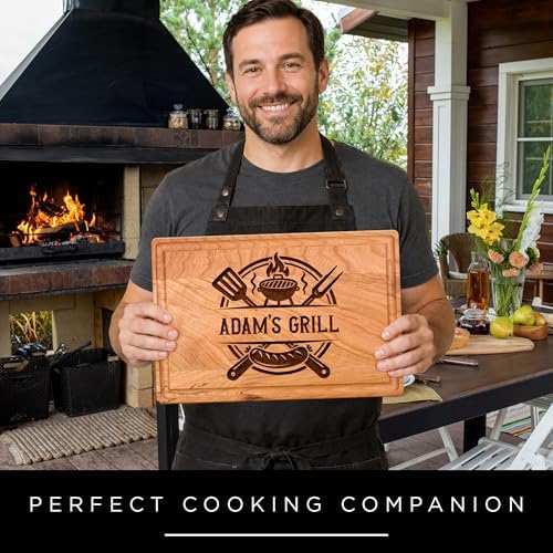 Personalized Cutting Board for Men, Custom Cutting Board Wood Engraved