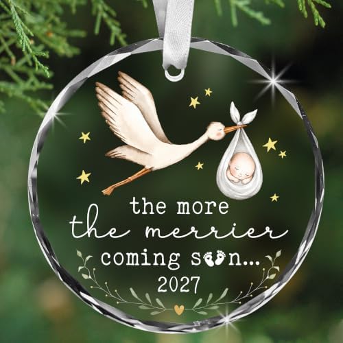 Christmas Pregnancy Reveal Ornament – Unborn Baby Christmas Keepsake