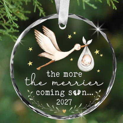 Christmas Pregnancy Reveal Ornament – Unborn Baby Christmas Keepsake