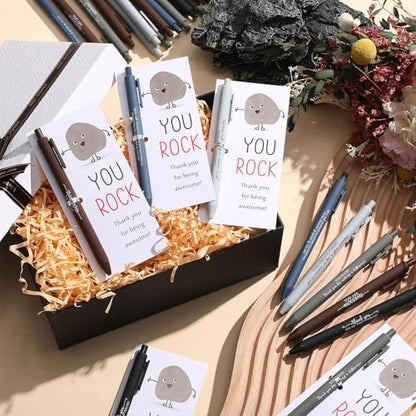 Sayglossy 12 Sets You Rock Pens Gifts Bulk Employee Appreciation Gifts