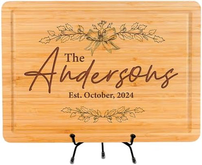 Personalized Cutting Board, Custom Engraved Wood Charcuterie Boards