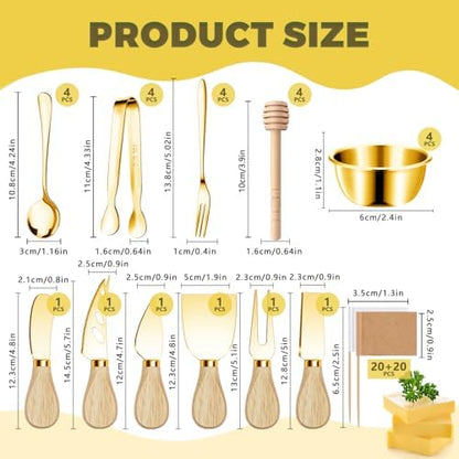 Charcuterie Boards Accessories Gold Charcuterie Utensils Cheese Butter