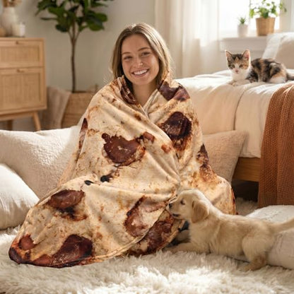 Excervent Realistic Chocolate Cookie Blanket, 300 GSM Funny Realistic