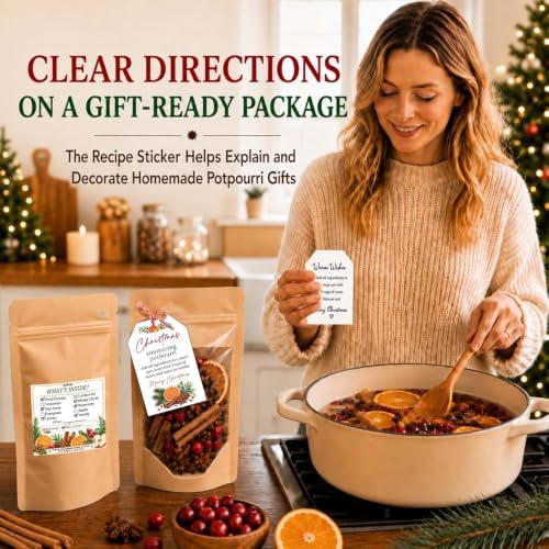 Christmas Simmer Pot Bags with Instruction Tags