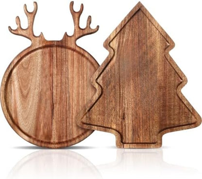 Umigy Christmas Charcuterie Board Wood Cutting Board