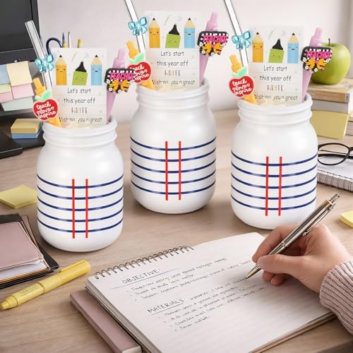Willinglong 2 Set Notebook Pencil Holder with 2 Pens Back to School