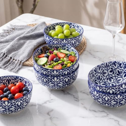 Cereal Bowls Set of 6, 28 Ounces Soup Bowls