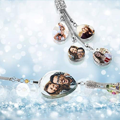 Personalized Photo Crystal Pendant for Car Home Hanging Ornaments