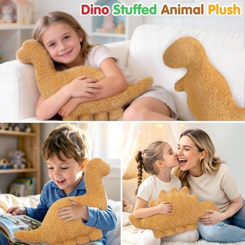 Dino Nugget Pillow Plush, Dinosaur Chicken Plush Nuggets Pillow Funny