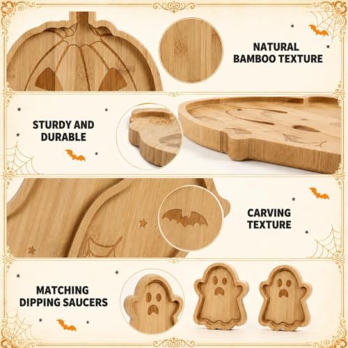 5 Pcs Halloween Charcuterie Board Halloween Party Serving Trays Gift