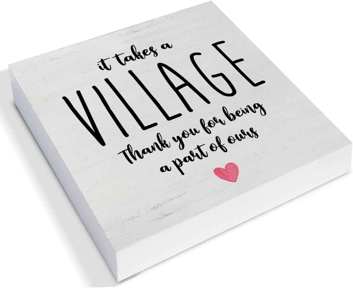 Thank You Gifts - Appreciation Gifts for Women Men Friends Coworkers | Colleague - Gratitude Gift Ideas - Thank You Sign Office Cubicle Desk Decor - 5 x 5 Inches
