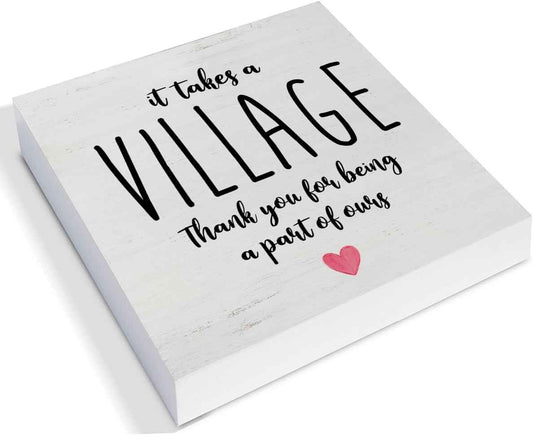 Thank You Gifts - Appreciation Gifts for Women Men Friends Coworkers | Colleague - Gratitude Gift Ideas - Thank You Sign Office Cubicle Desk Decor - 5 x 5 Inches