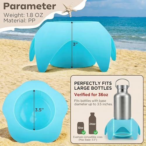 Uarzt Beach Vacation Essentials Accessories - Sand Coasters Drink Cup