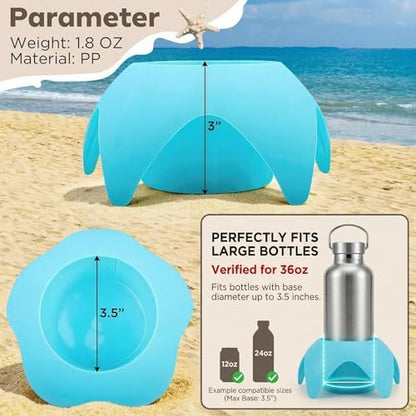 Uarzt Beach Vacation Essentials Accessories - Sand Coasters Drink Cup