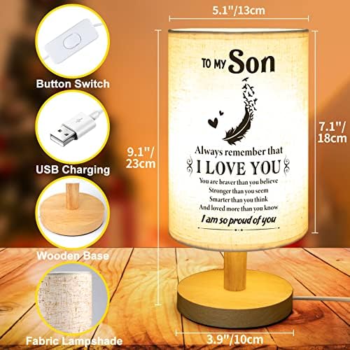 SOUHONEY Gifts for Son, Table Lamp for Son Birthday Gifts from Parents
