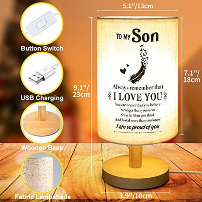 SOUHONEY Gifts for Son, Table Lamp for Son Birthday Gifts from Parents